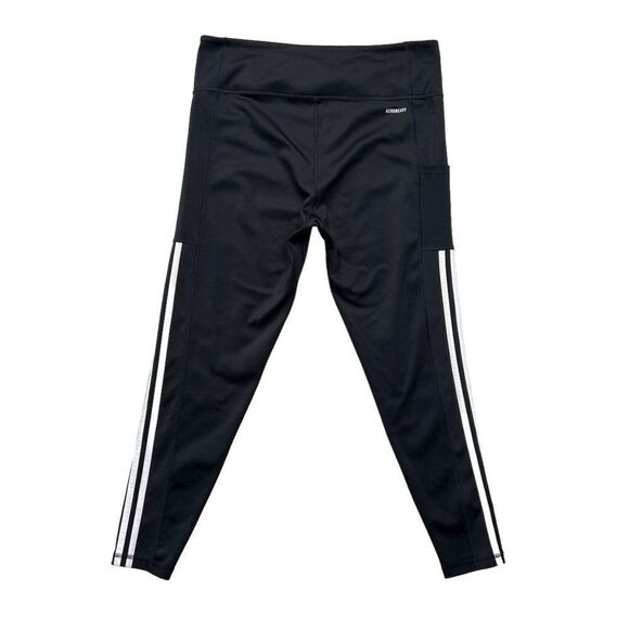 Adidas Tights Women's Size XL Black LOUNGEWEAR Essentials 3-Stripes Leggings - Picture 5 of 12